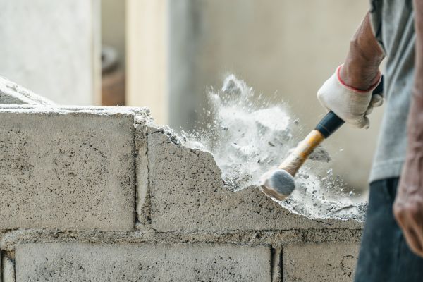 Block Wall Demolition in Bellingham